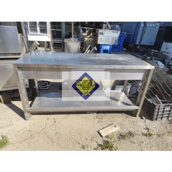 Rm asztal, 170 x 70 x 85 cm, alsó polccal, fiókkal