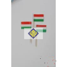 koktéldísz zászló pálcika magyar 6,5cm 144db/csomag (6 Ft bruttó/darab)