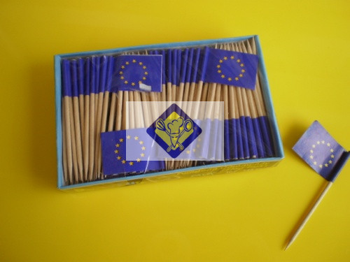koktéldísz zászló pálcika EU 6,5cm 144db/csomag (6 Ft bruttó/darab)