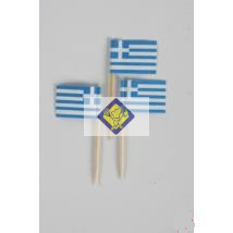 koktéldísz zászló pálcika görög 6,5cm 144db/csomag (6 Ft bruttó/darab)