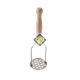 Potato-breaking 25 cm wooden handle perforated head