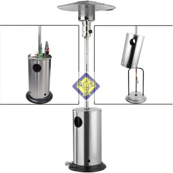   Kültéri teraszfűtő, hőkandeláber "Brolly POWER" 12 kW