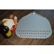 Aluminum pizza shovel. GI. 45x45 cm / 120 cm perforated end