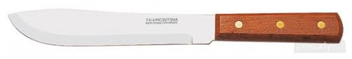 Tramontina wooden-handled butcher knife 15cm universal