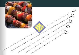 shashlik skewers 20 cm 12 pcs / knots.