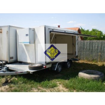  8,2 m3 hűtő utánfutó, 400 V, csak kölcsönzésre