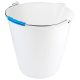 volumetric white polypropylene bucket 15L