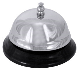 Waiter bell plastic-chrome