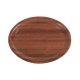 brown oval tray, slip 26x20cm