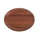 brown oval tray, slip 26x20cm