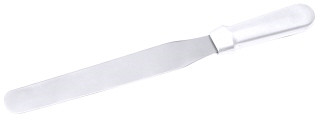spatula műanyag fehér nyéllel 21cm