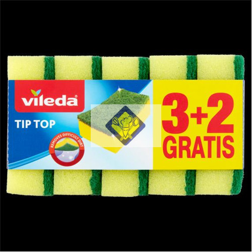 Vileda mosogatószivacs Tip Top 3+2db/csomag