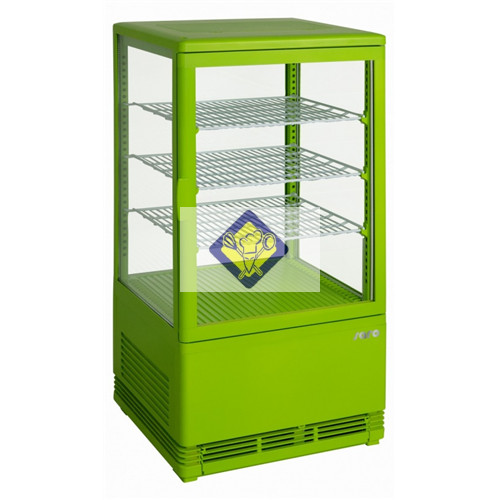 Hűtő, körben üveges, ventilációs hűtés, 070 L Modell SC 70 green
