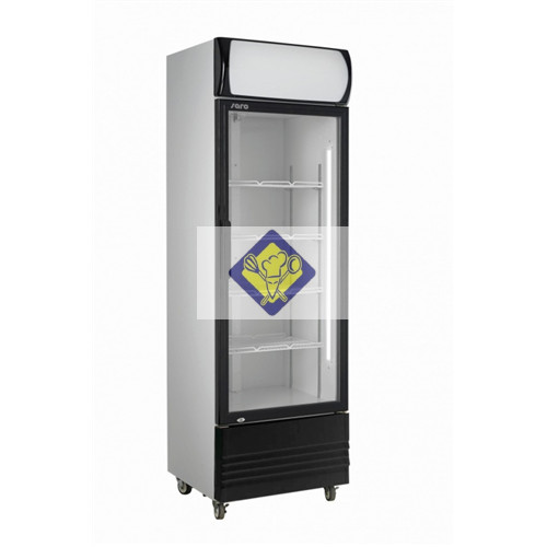 Refrigerator, glass door, 460 L, advertising space GTK Model 460
