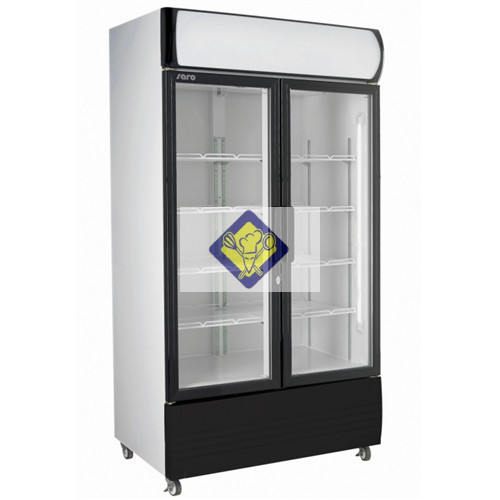 Refrigerator, glass door, 580 L, advertising space GTK Model 580