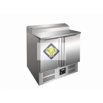   Hűtött munkaasztal, 090 cm, 2 ajtó, feltéthűtő Modell FRAN 2 doors