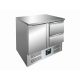 Refrigerated work table, 090 cm, 1 door + 2 drawers Model Vivian S 901 S / S TOP - 2 x 1/2