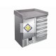 Refrigerated work table for pizza, 095.5 cm, granite worktop Model PZ 4001