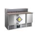 Gekühlte Arbeitstisch für Pizza, 136,5 cm, Granit Arbeitsplatte, Kühlschrank bedingter Modell PS 903 GIANNI
