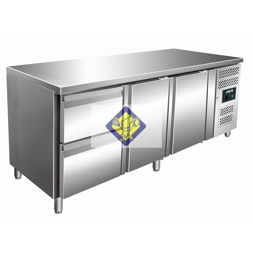 Refrigerated work table, 179.5 cm, 2 doors + 2 drawers Model 3110 KYLJA TN