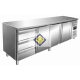 Refrigerated work table, 223 cm, 3 doors + 3 drawers Model 4130 KYLJA TN