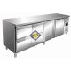 Refrigerated work table, 223 cm, 2 doors + 4 drawers Model 4140 KYLJA TN