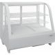 Refrigerator Panel, round glass, ventilation cooling, 100 L, Model KATRIN white table