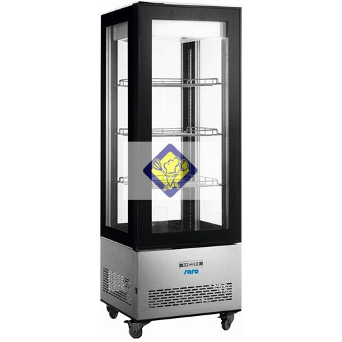 Kühl ventilierten runde Glas Kühlung 400 L Modell LEONIE