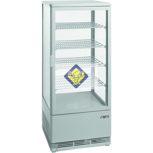 Hűtő, körben üveges, ventilációs hűtés, 098 L Modell SC 100 white