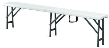 Party asztalhoz pad, összecsukható, műa. ülőrész, 183x30x44cm Modell SIESTA