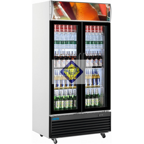 Refrigerator, glass door, 800 L, advertising space GTK Model 800