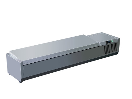 Feltéthűtő, szé: 1400 mm, rm tetővel Model VRX 1400 S/S