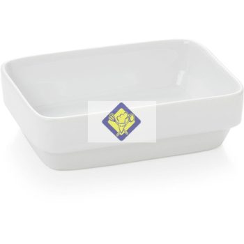 Hamburg 11,5x8x3,5cm square porcelain bowl 150ml