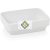 Hamburg 11,5x8x3,5cm square porcelain bowl 150ml