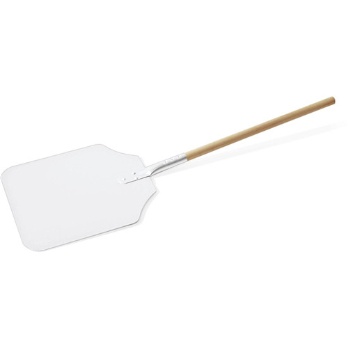 Aluminum pizza shovel. wooden handle head: 30,5x35,5cm length 91,5cm