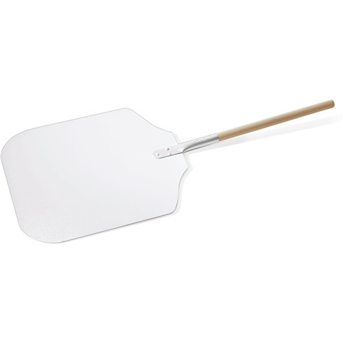 Aluminum pizza shovel. wooden handle head: 40,5x45,5cm length 91,5cm