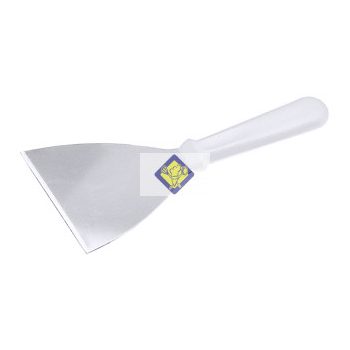 weißer Plastikspatel Griff 10 cm