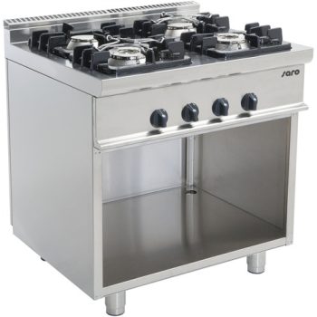   Gáztűzhely, 4 égős, alépítménnyel, 24 kW, Model E7/KUPG4BA