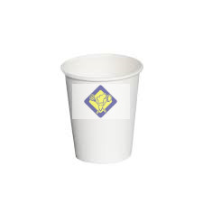 white paper cup of 340 ml of Ø 80 mm, 50 pieces / package.