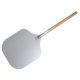 Aluminum pizza shovel. wooden handle head: 35x30,5 cm, wooden handle: 94cm