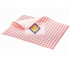 red checkered wax paper 25x20cm 1000db / package