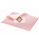 red checkered wax paper 25x20cm 1000db / package