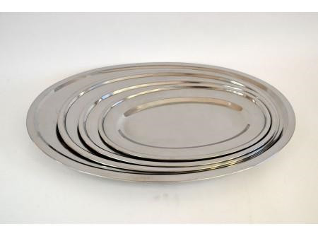 oval metal tray 35x23,6cm