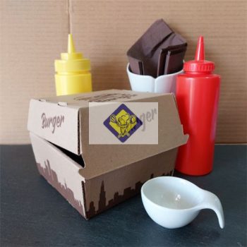   papírdoboz hambis 130x130x110mm 50 db/csomag (100 Ft br./darab)