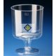 metallized glass of wine 2 dl glass-like 10 Piece / package