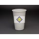 metallized glass 3 dl white 100 Piece / package.