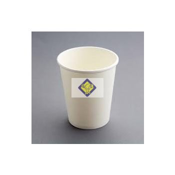 white paper cup of 330 ml of Ø 80 mm, 50 pieces / package.