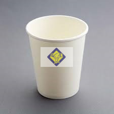 white paper cup of 330 ml of Ø 80 mm, 50 pieces / package.