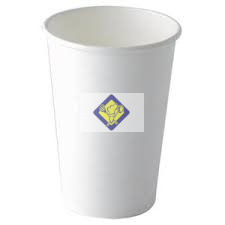 white paper cup of 420 ml of Ø 90 mm, 50 pieces / package.