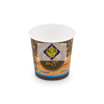   110 ml paper cup "Coffee to go", Ø 62 mm, 50 pieces / package.